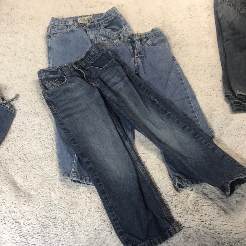 Boys size 8 slim jeans, lot of 3